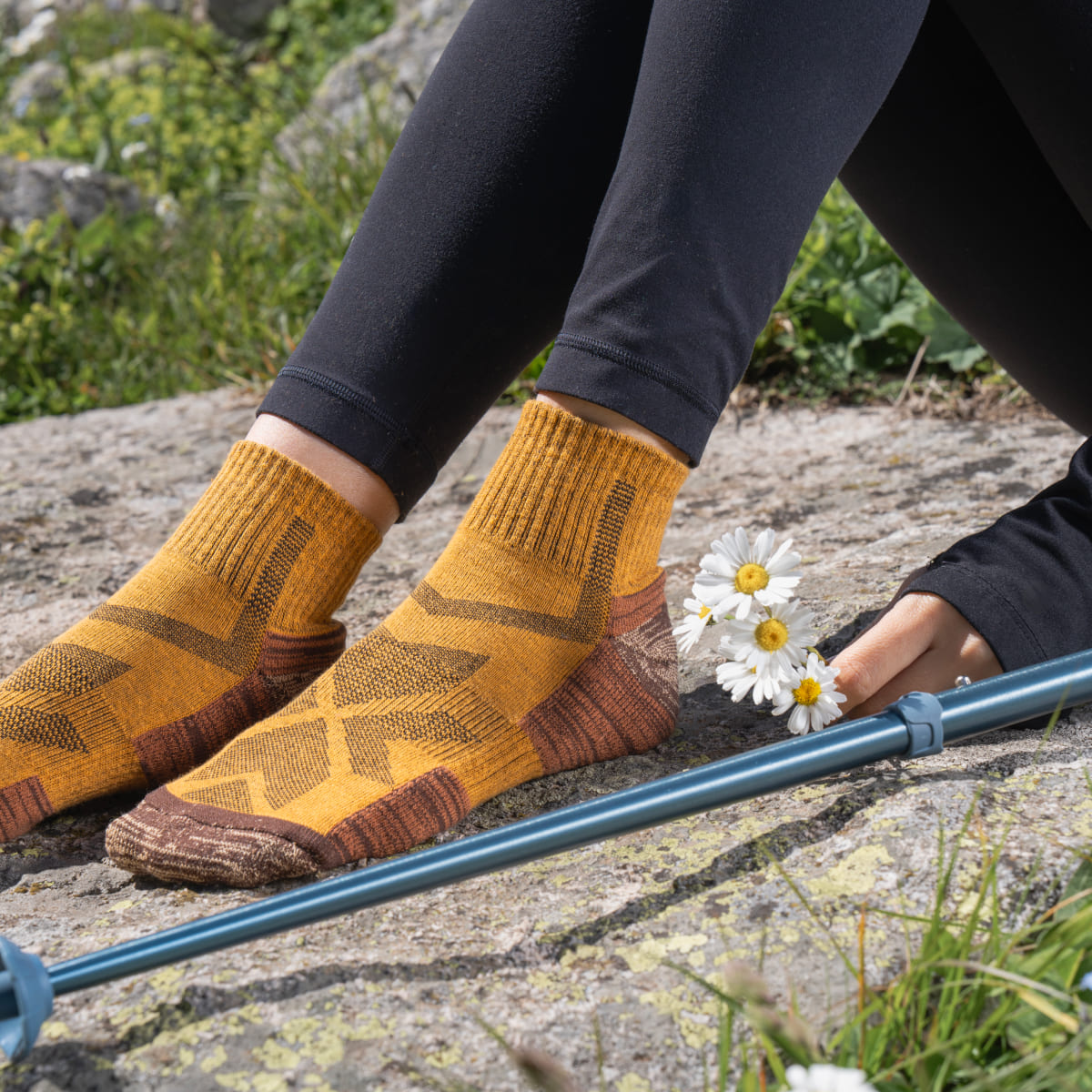 Hiking - Geel lage sokken (1 paar)